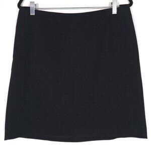 AKRIS‎ punto Skirt Textured Black Lined Pockets Size 14